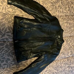 Women’s Leather Motorcycle Jacket Size L